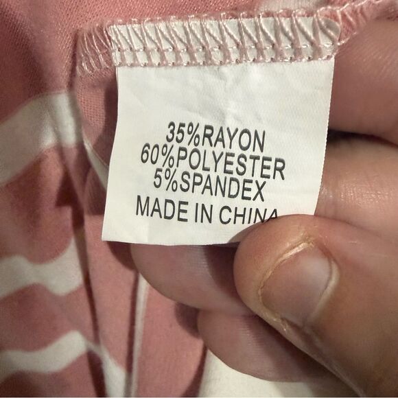 Tickled Teal Pink and White Striped Cardigan - Picture 4 of 5